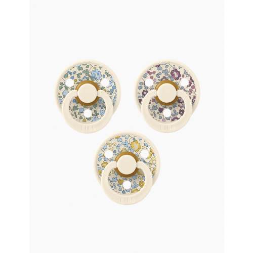 BIBS x LIBERTY 3-Pack Collection in Eloise Ivory Mix