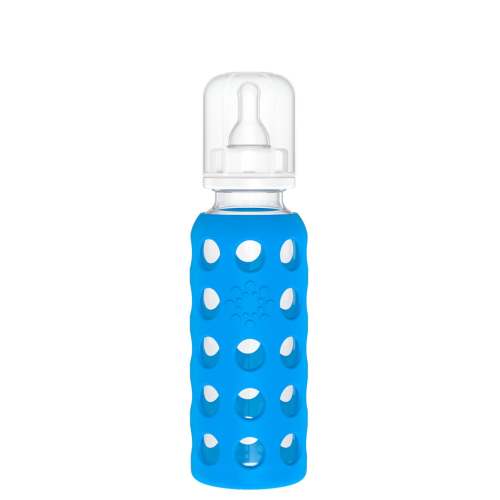 9oz Glass Baby Bottle (Colbalt Blue)