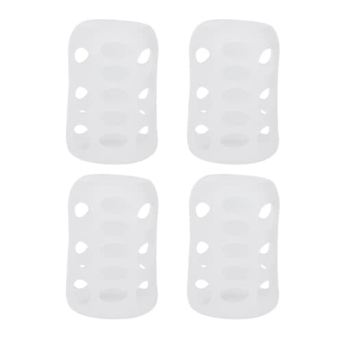 Toddmomy Silicone Baby Bottle Covers 4Pcs, Heat-Resistant Sleeves for Glass Bottles/Coffee Mugs, Non-Slip Grip & Baby Essentials for Newborn Parents Home Office Outdoor