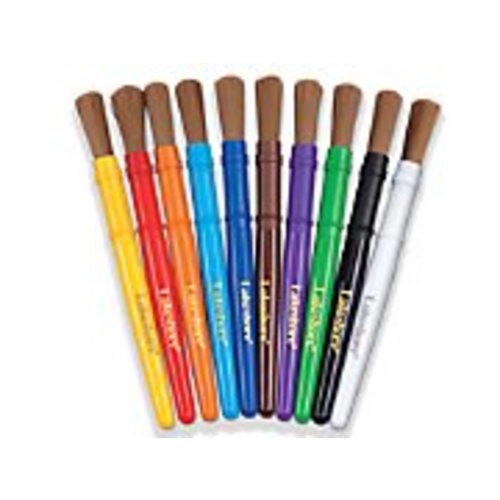 Nylon-Bristle Paintbrushes&nbsp;- Set&nbsp;of&nbsp;10