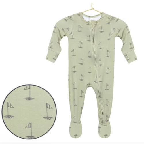 Cal Zipper Footies (Newborn-3)