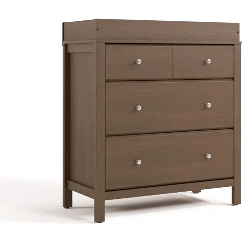 Storkcraft Horizon 3 Drawer Chest with Removable Changing Topper (Hazelnut) – GREENGUARD Gold Certified Nursery Dresser, Kids’ Storage Chest with Organizer, Durable and Stylish 3-Drawer Design