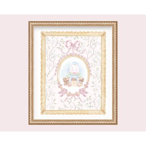 Humpty Dumpty Watercolor Art Print: Nursery Rhyme Decor