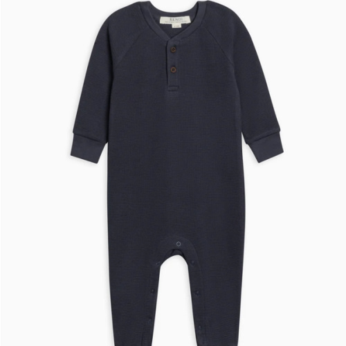 Crosby Waffle Knit Henley Romper