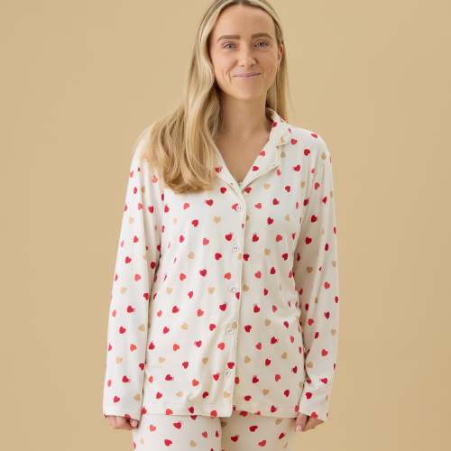 Women's Love Hearts Pajama Set