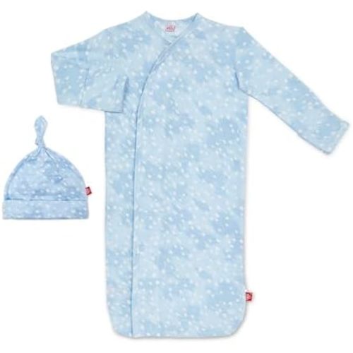 Magnetic Me Modal Newborn Sleeper Gown & Hat Set | Silky Soft Modal Fabric Sleep Sack
