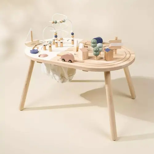 Coco Village Wooden Activity Table - Blue Leaf Houston