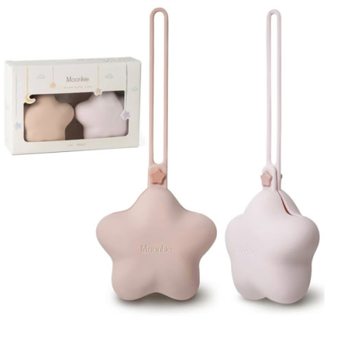 Silicone Pacifier Holder Case, 2 Pack