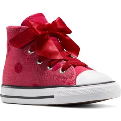Kids' Chuck Taylor All Star Bow Easy On Canvas High Top Sneaker, 7 M