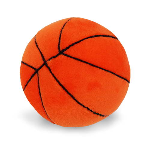 Lullaberry 3” My First Basketball - Plush Baby Rattle Sensory Toy - Safe Soft Sports Toy for Infants Boys and Girls