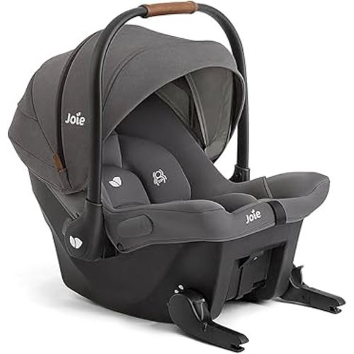 Joie Mint Latch Baseless Infant Car Seat – Lightweight, Built-in Rigid Latch Connectors and Side Impact Protection – No Base Installation Required (Thunder)