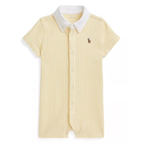Baby Boys' Striped Oxford Shortall