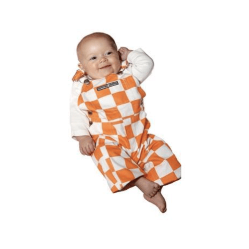 Vols | Tennessee Orange and White Checkered Infant Game Bibs | Alumni Hall