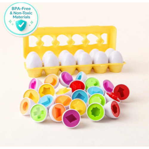Toddla™ Montessori Geometric Eggs