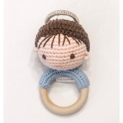 Child Jesus Baby Rattle-Handmade Pima Cotton