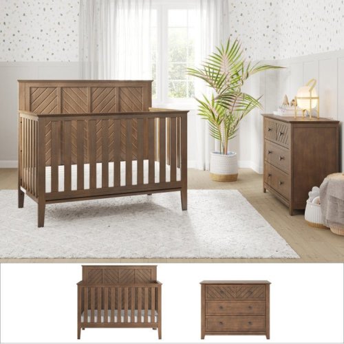 Child Craft Atwood 2 Piece Nursery Set | Nursery Furniture Sets | Cocoa Bean