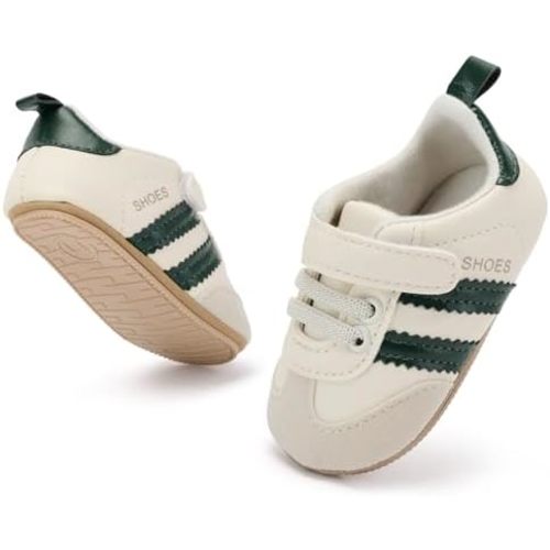 BACSAC Baby Shoes for Boys Girls Non Slip Low Top Infant Walking Shoes Breathable Comfort Toddler Walker Shoes Pull On Newborn Baby Sneakers 3 6 9 12 Months