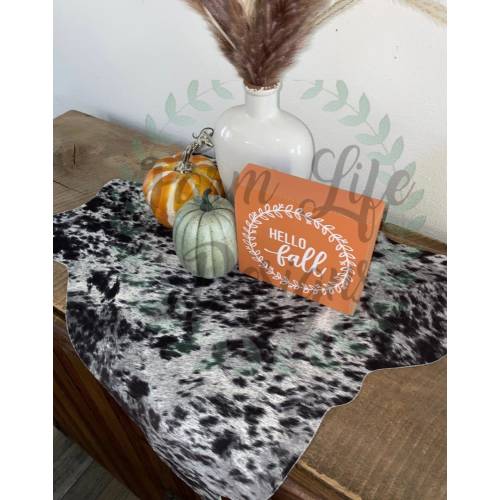 Mini Faux Cowhide