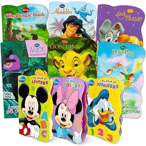 11 Book Set Disney Mickey Mouse Bedtime Stories Bundle for Toddlers 1-3 Kids 3-5 | Bulk Disney Storybook Collection for Young Readers