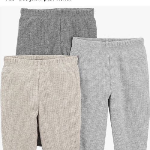 Simple Joys by Carter's Unisex Baby 3 Pack Thermal Pants