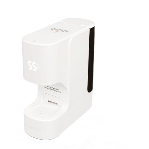 Hot Face Towel Heater Machine, Towel Warmer, 55°C Constant Temperature, 20 Compressed Towels, Smart Voice Alerts, Auto Heating & Dispensing, White
