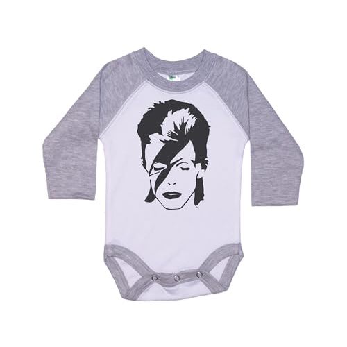 Ziggy Stardust Baby Outfit/Bowie/90's Punk Rock Raglan Onesie