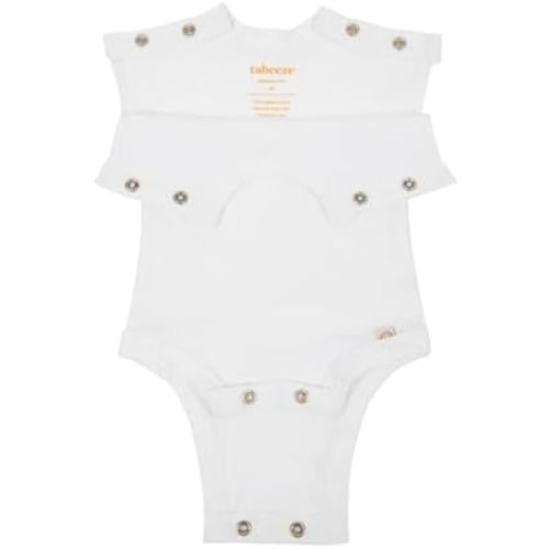 Bottom-Up Baby Bodysuit, Onesie with Top Snaps, As Seen on Shark Tank, 100% GOTS Organic Cotton, Boy/Girl Clothes