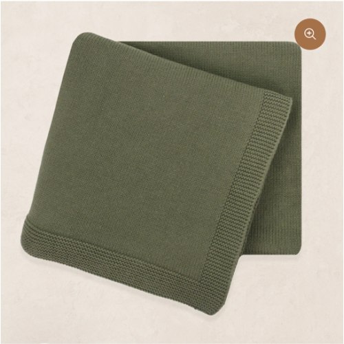 Knit Blanket - Olive