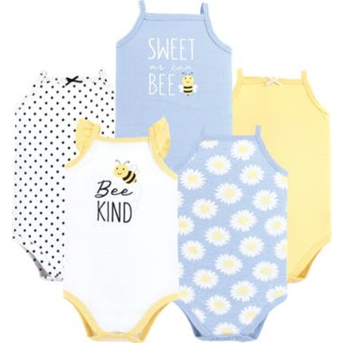 Soft Cotton Sleeveless Bodysuit, 0-3M