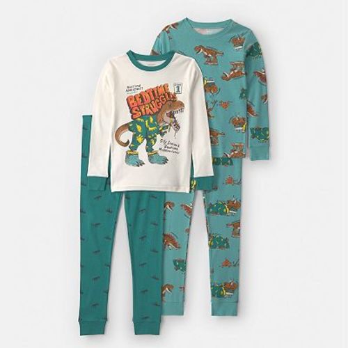 Boys 4-12 Carter's 4-Piece Fun Print Pajama Set