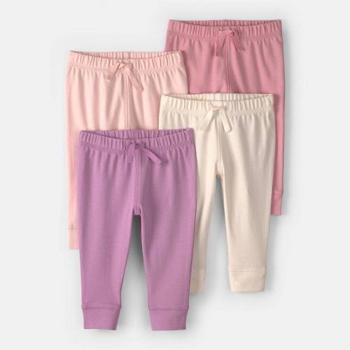 Baby Girl Carter's 4-Pack Pull-On Cotton Pants
