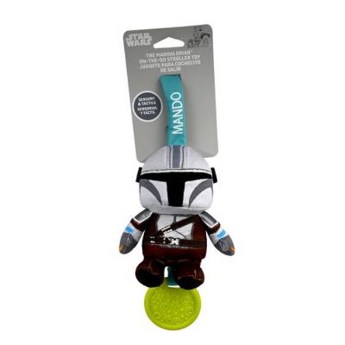 Star Wars The Mandalorian On-The-Go Toy: Sensory Development, Fine Motor Skills, Teether, Rattles, Hanging Loop