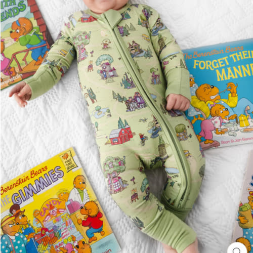 Berenstain Bears® Bamboo Zippered Sleeper – Little Crowns & Capes