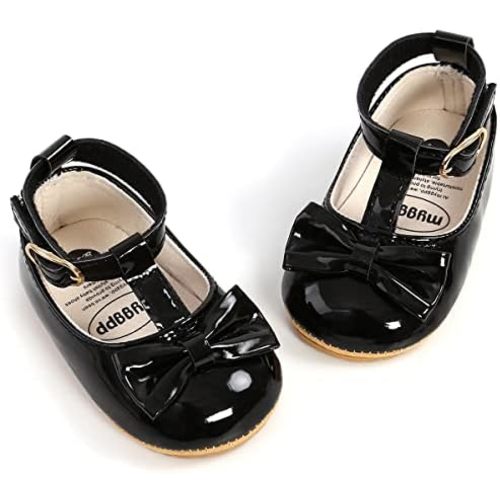 Baby Shoes Mary Jane Flats Non Slip Soft Sole Infant Toddler Sneakers First Walkers Party Christmas Dress Shoes