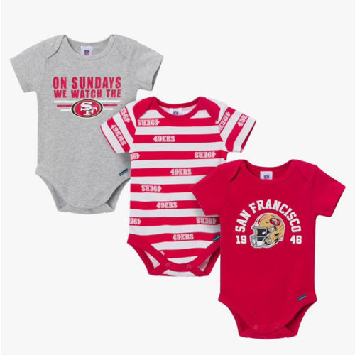 Gerber NFL Baby Boys 3-Pack Onesie Bodysuit