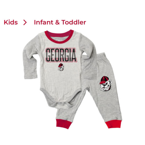 University of Georgia Infant Boys' Hopper Set