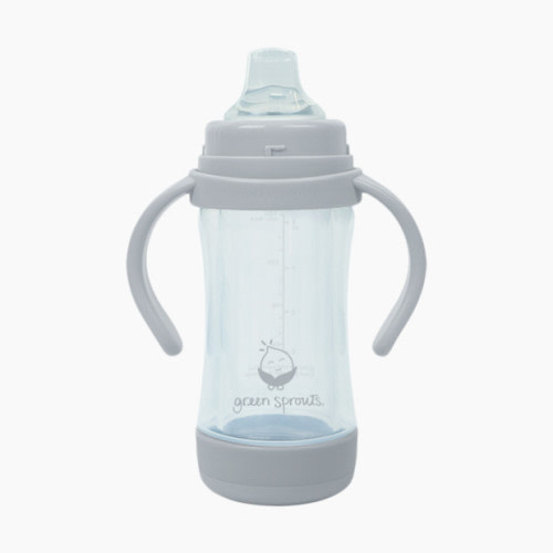 Glass Sprout Ware Sip and Straw - Gray