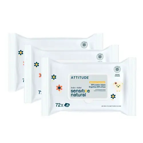 Attitude - Baby Wipes - Sensitive Skin