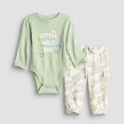 Baby Boy Jumping Beans® Long Sleeve Bodysuit & Cargo Jogger Pants 2-Piece Set
