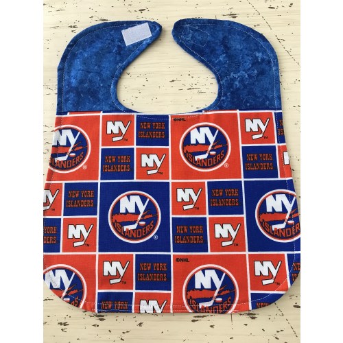 Bib for a baby or toddler, New York Islanders, NHL, Gender neutral, Fast free shipping, Ready to ship!