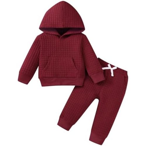 Mioglrie Baby Girl Clothes Toddler Fall Winter Outfits Long Sleeve Hoodie Sweatshirt Pants Set 6 12 18 24 Months 2t 3t