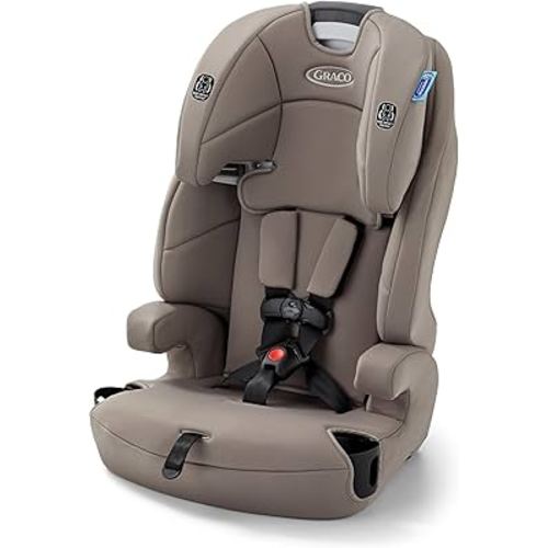 Graco Tranzitions 3-in-1 Harness Booster Car Seat, Forward Facing Car Seat, Highback, to Backless Booster, Cinder