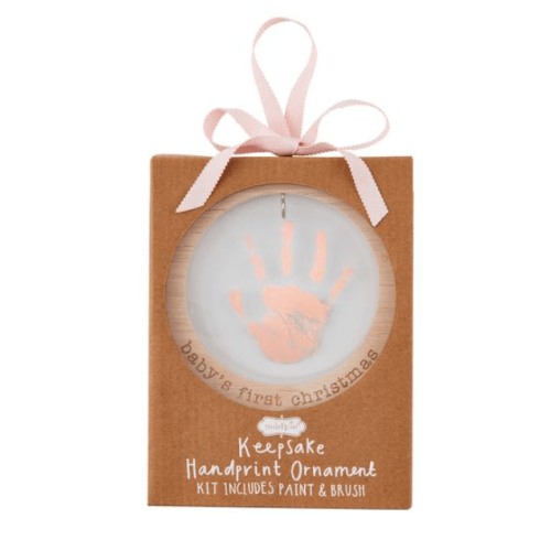 Pink Acrylic Handprint Ornament