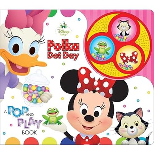 Disney Baby - Minnie Mouse and Daisy's Poka Dot Day - Popping Button Sound Book - PI Kids