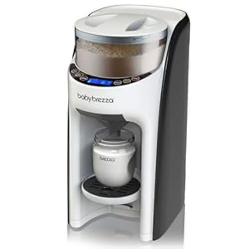 Baby Brezza New and Improved Formula Pro Advanced Formula Dispenser Machine - Automatically Mix a Warm Formula Bottle Instantly - Easily Make Bottle with Automatic Powder Blending, White