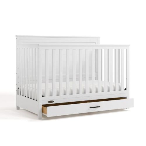 Graco Tristan 5-in-1 Convertible Crib with Drawer - White
