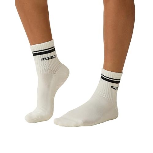 Kindred Bravely Non Slip Grip Socks for Women Quarter Crew, Pregnancy Socks | A soft cotton blend sock with an easy quarter-crew height. Super-comfy with non-slip grips on the bottom for added stability