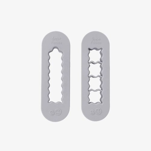 ezpz 2pc Baby-Led Food Cutter - Pewter