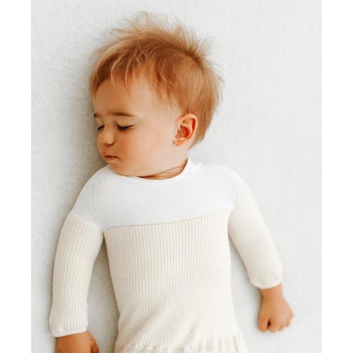 Bamboo Blend Beige Arms Out™ Long Sleeve Sleep Sack – Swaddelini