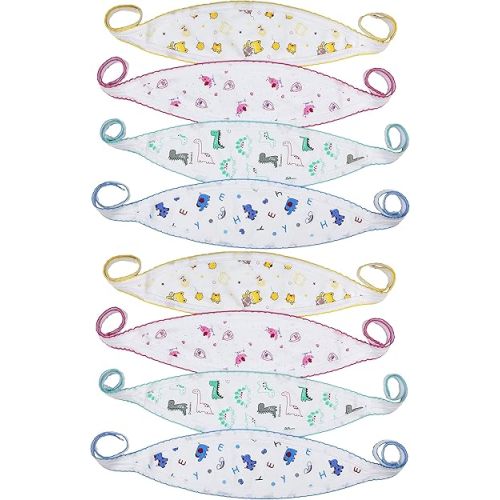 ToBeInStyle Babies' 8-Pack Comfortable Newborn Baby Belly Binder - Assorted Print - One Size